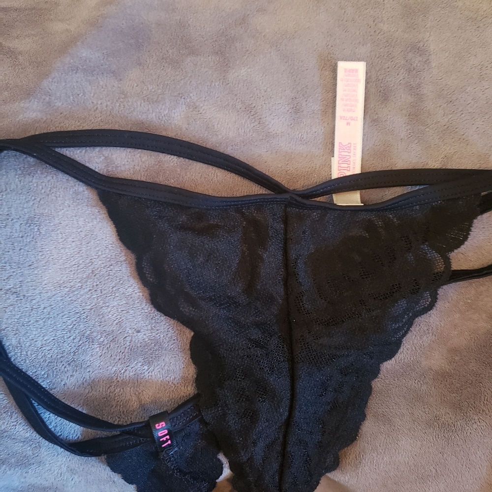 NWOT Pink panties and matching bra
